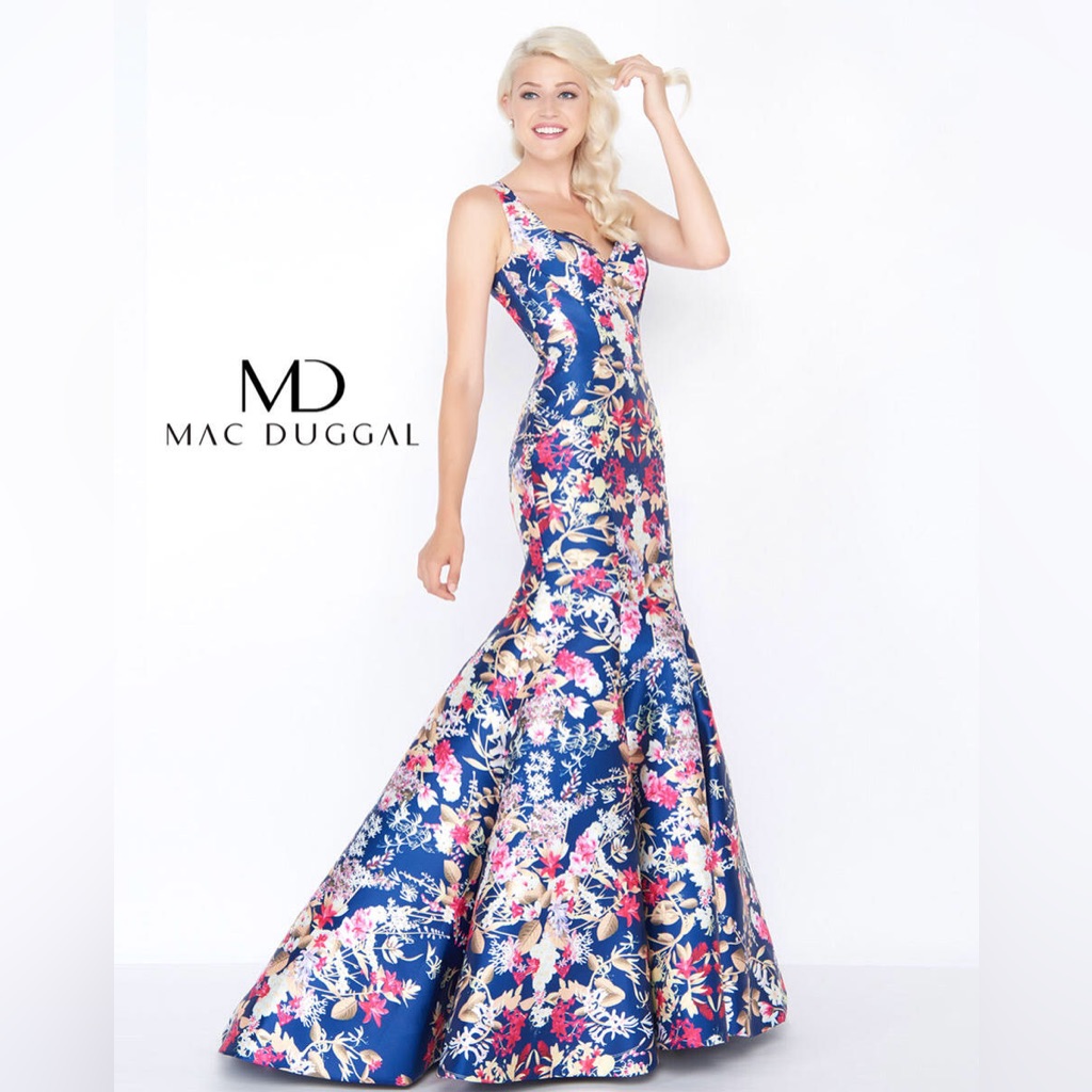 Mac Duggal Floral Gown Sz 6